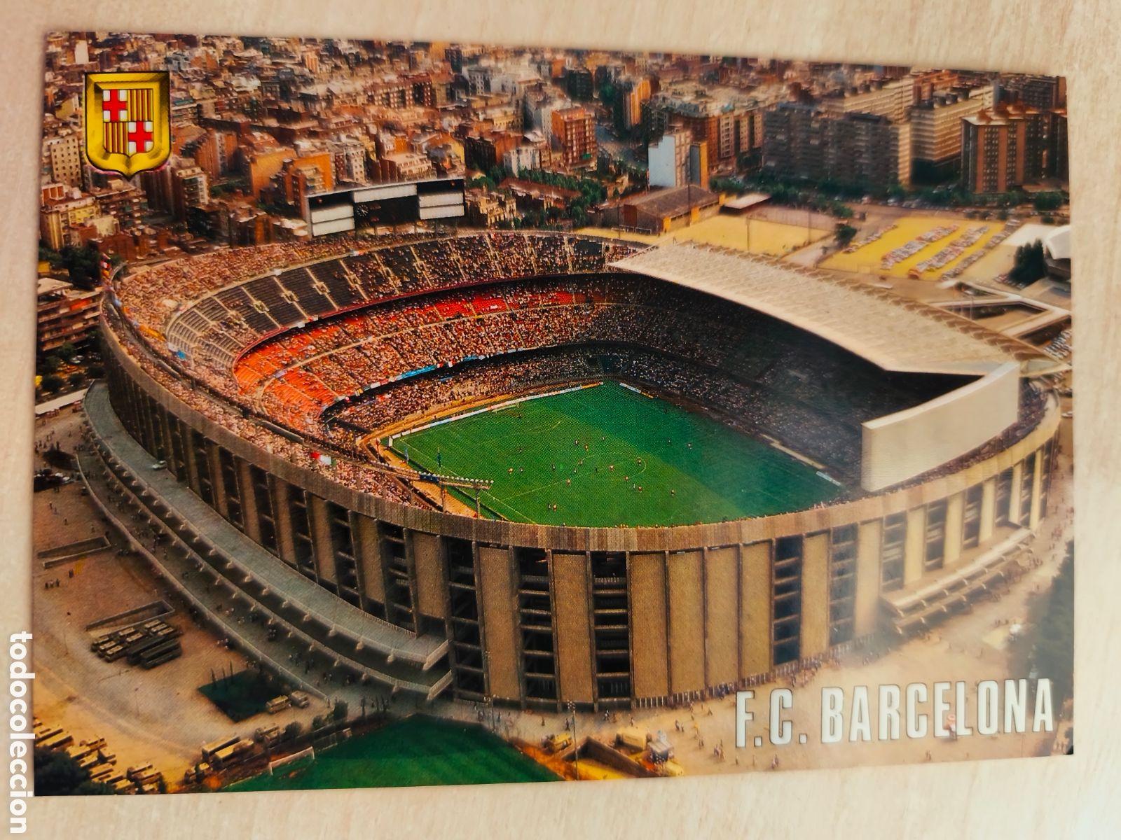 Coleccionismo deportivo: Postal Nou Camp F.C.Barcelona - FISA ESCUDO DE ORO 506