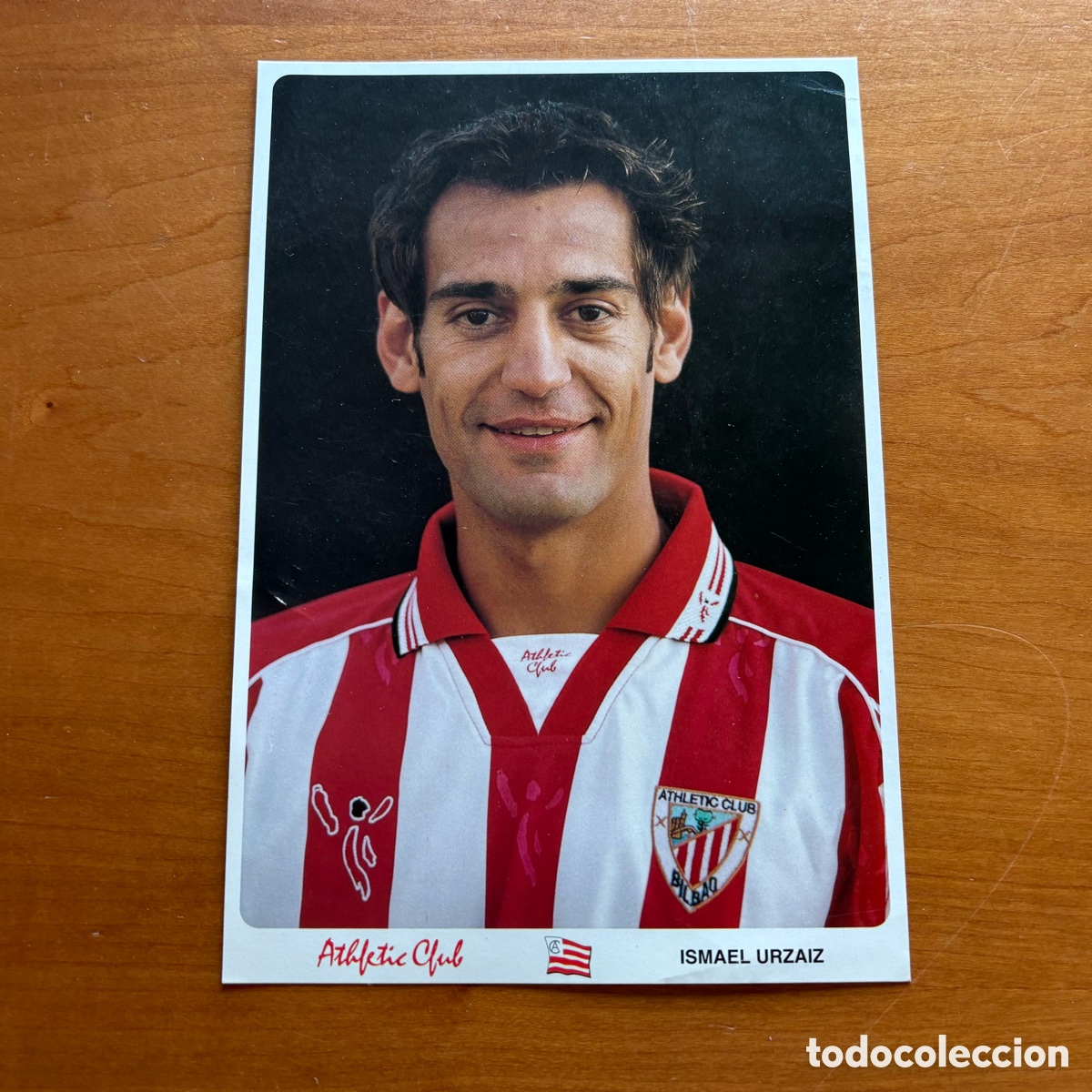 Coleccionismo deportivo: Postal Ismael Urzaiz 01-02 Athletic Club Bilbao