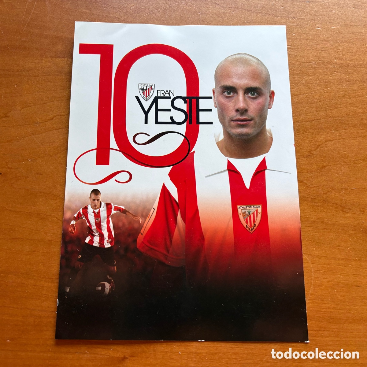 Coleccionismo deportivo: Postal Fran Yeste 07-08 Athletic Club Bilbao