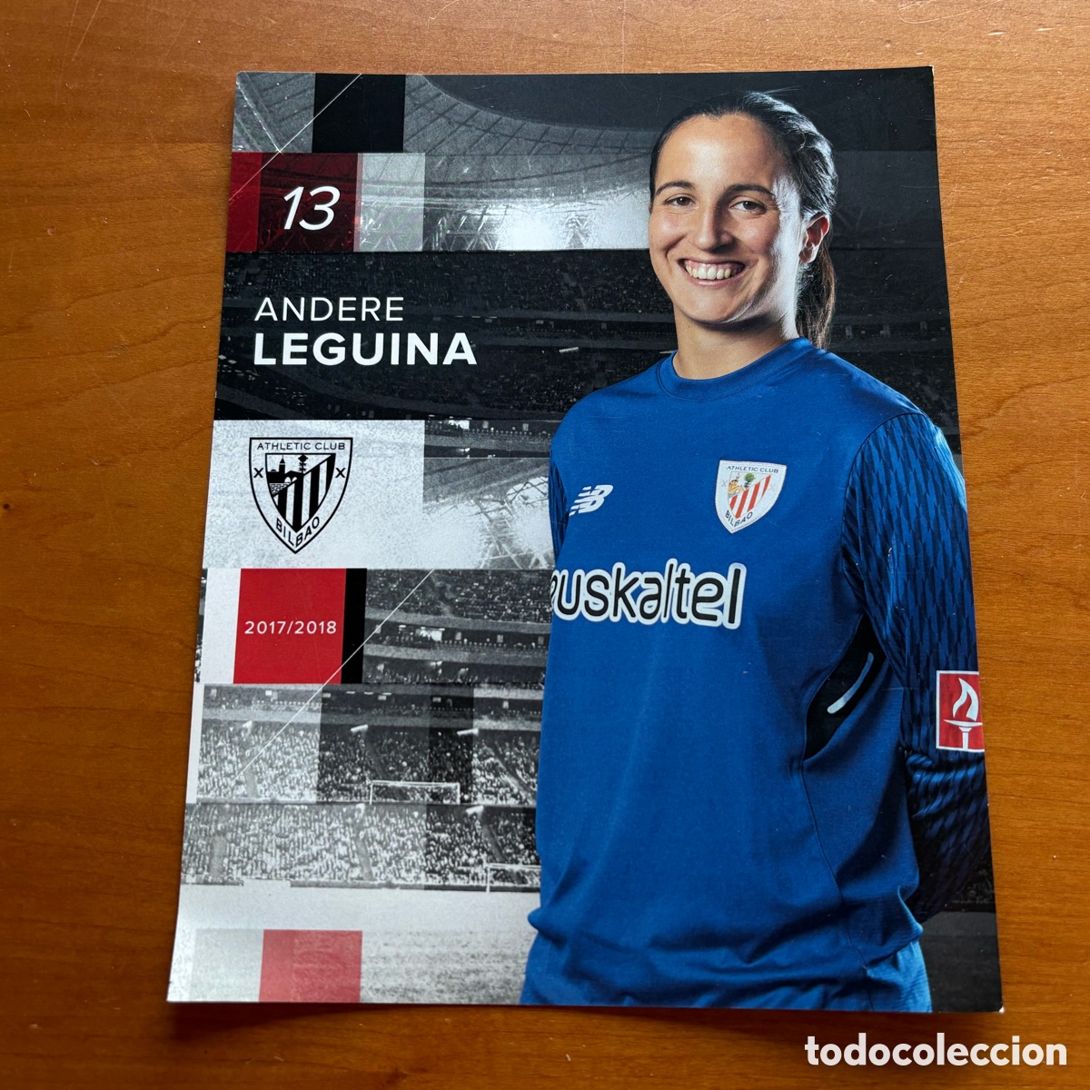 Coleccionismo deportivo: Postal Andere Leguina 17-18 Athletic Club Bilbao