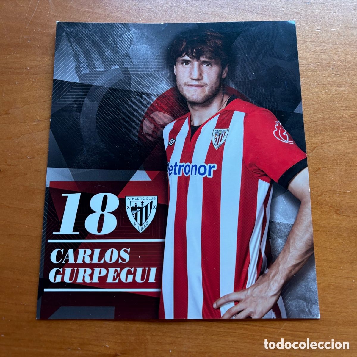 Coleccionismo deportivo: Postal Carlos Gurpegui 11-12 Athletic Club Bilbao