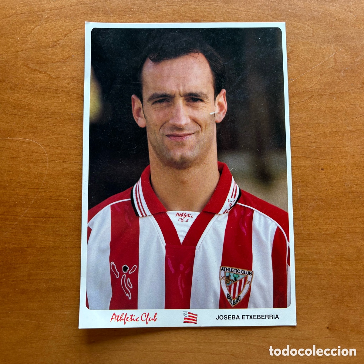Coleccionismo deportivo: Postal Joseba Etxeberr&iacute;a 01-02 Athletic Club Bilbao