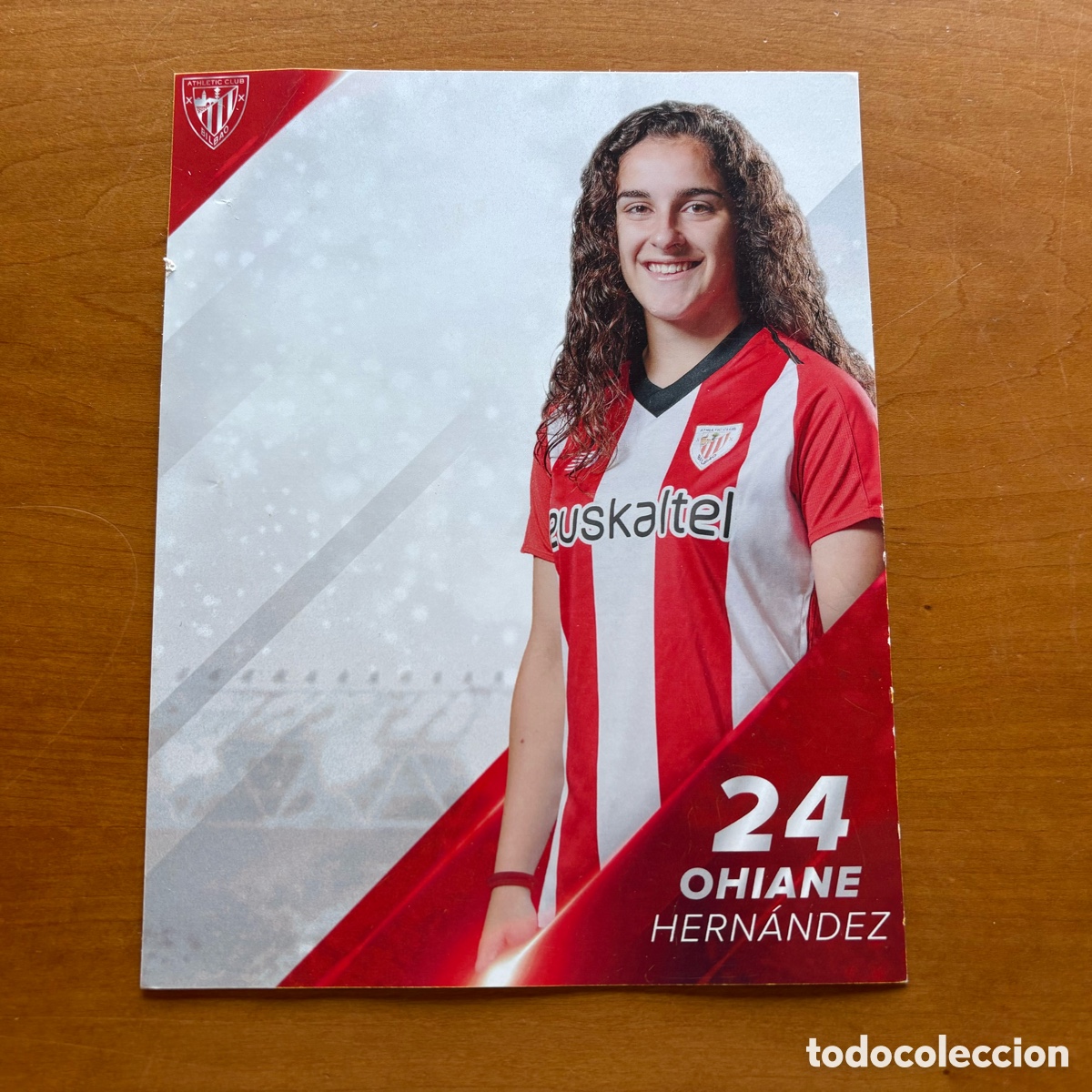 Coleccionismo deportivo: Postal Ohiane Hern&aacute;ndez 18-19 Athletic Club Bilbao