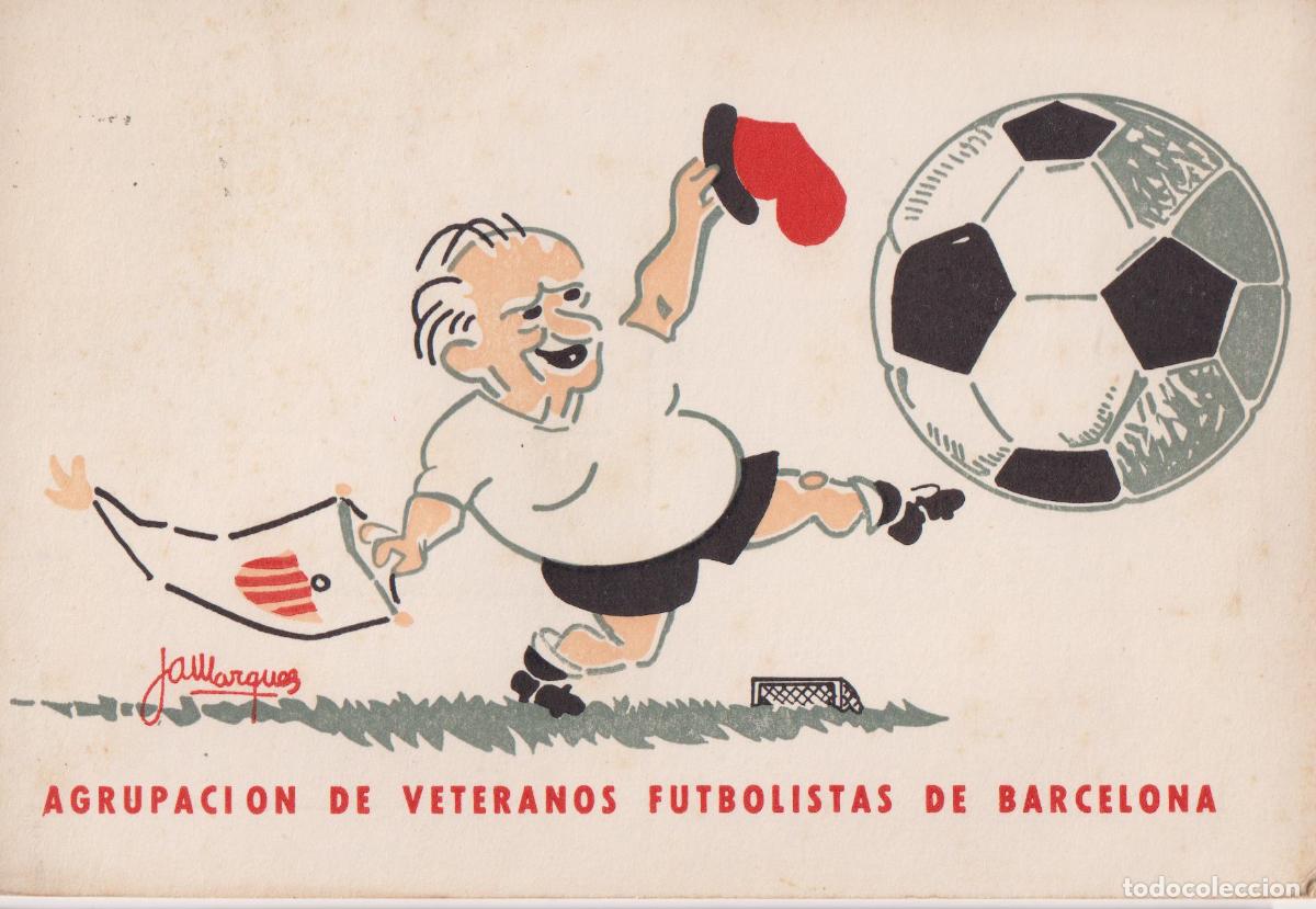 Coleccionismo deportivo: LUSTRADOR: JAIME MARQU&Eacute;S - AGRUPACI&Oacute;N DE VETERANOS FUTBOLISTAS DE BARCELONA &ndash; CIRCULADA
