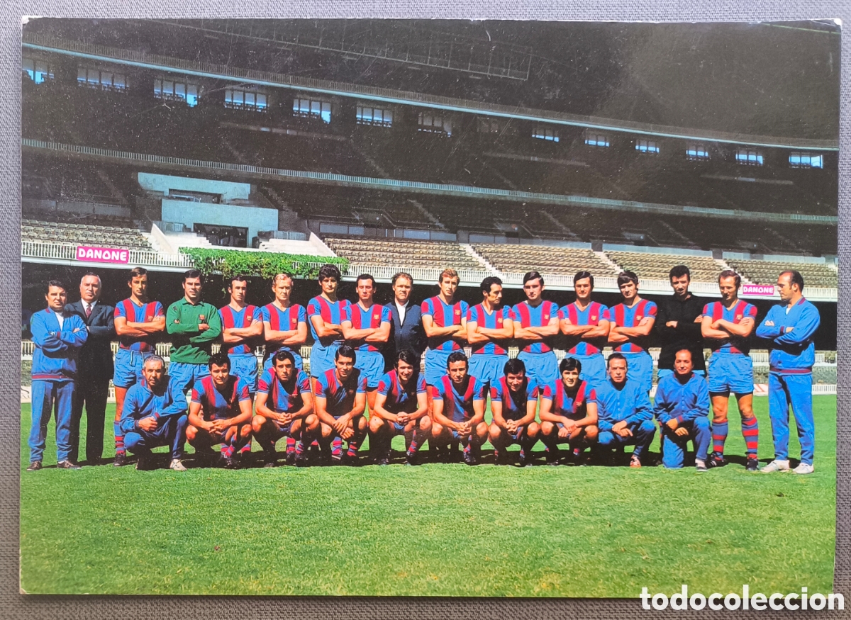 Coleccionismo deportivo: BAR&Ccedil;A F&Uacute;TBOL F. C. BARCELONA POSTCARD POSTAL PLANTILLA TEMP. 1971 - 1972