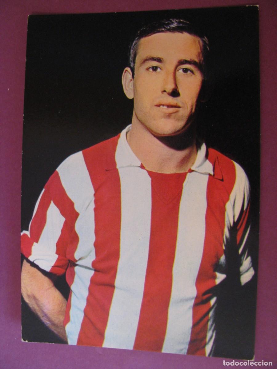 Coleccionismo deportivo: POSTAL DE ATLETICO MADRID. OSCAR COLOR, BERGAS. ADELARDO