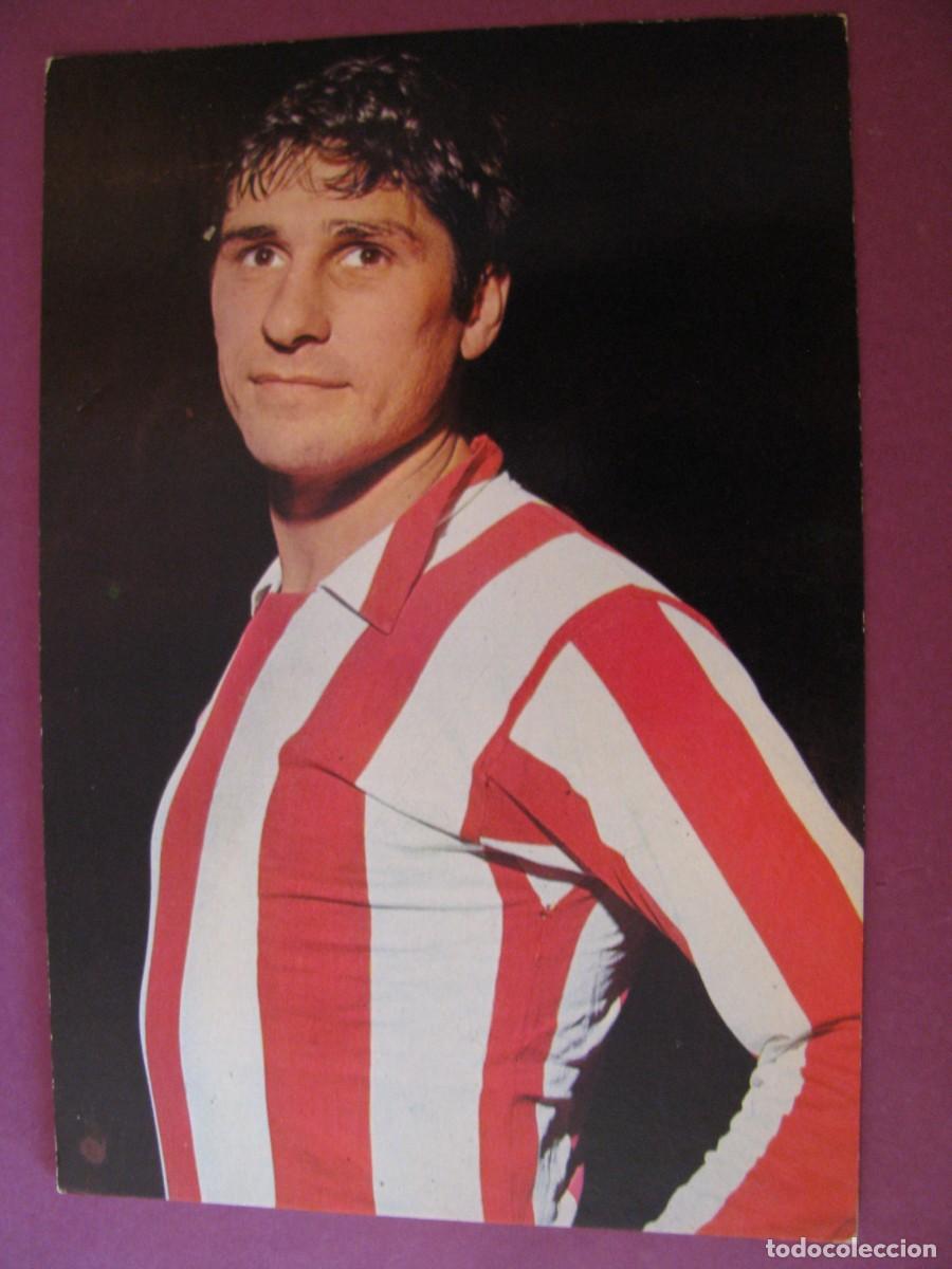 Coleccionismo deportivo: POSTAL DE ATLETICO MADRID. OSCAR COLOR, BERGAS. GRIFFA