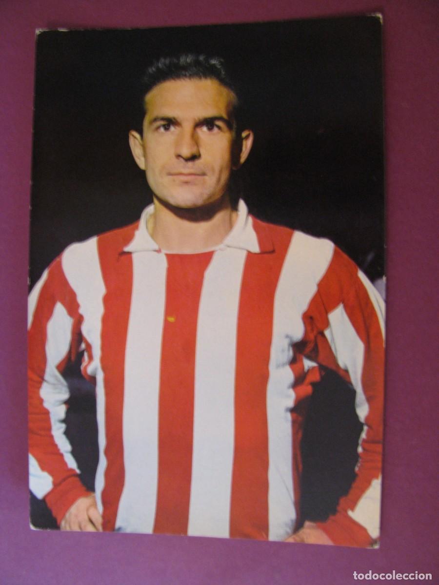 Coleccionismo deportivo: POSTAL DE ATLETICO MADRID. OSCAR COLOR, BERGAS. RIVILLA