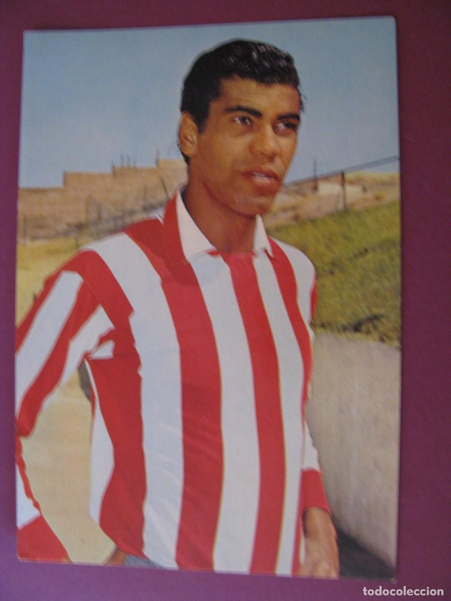 Coleccionismo deportivo: POSTAL DE ATLETICO MADRID. OSCAR COLOR, BERGAS. MENDO&Ccedil;A