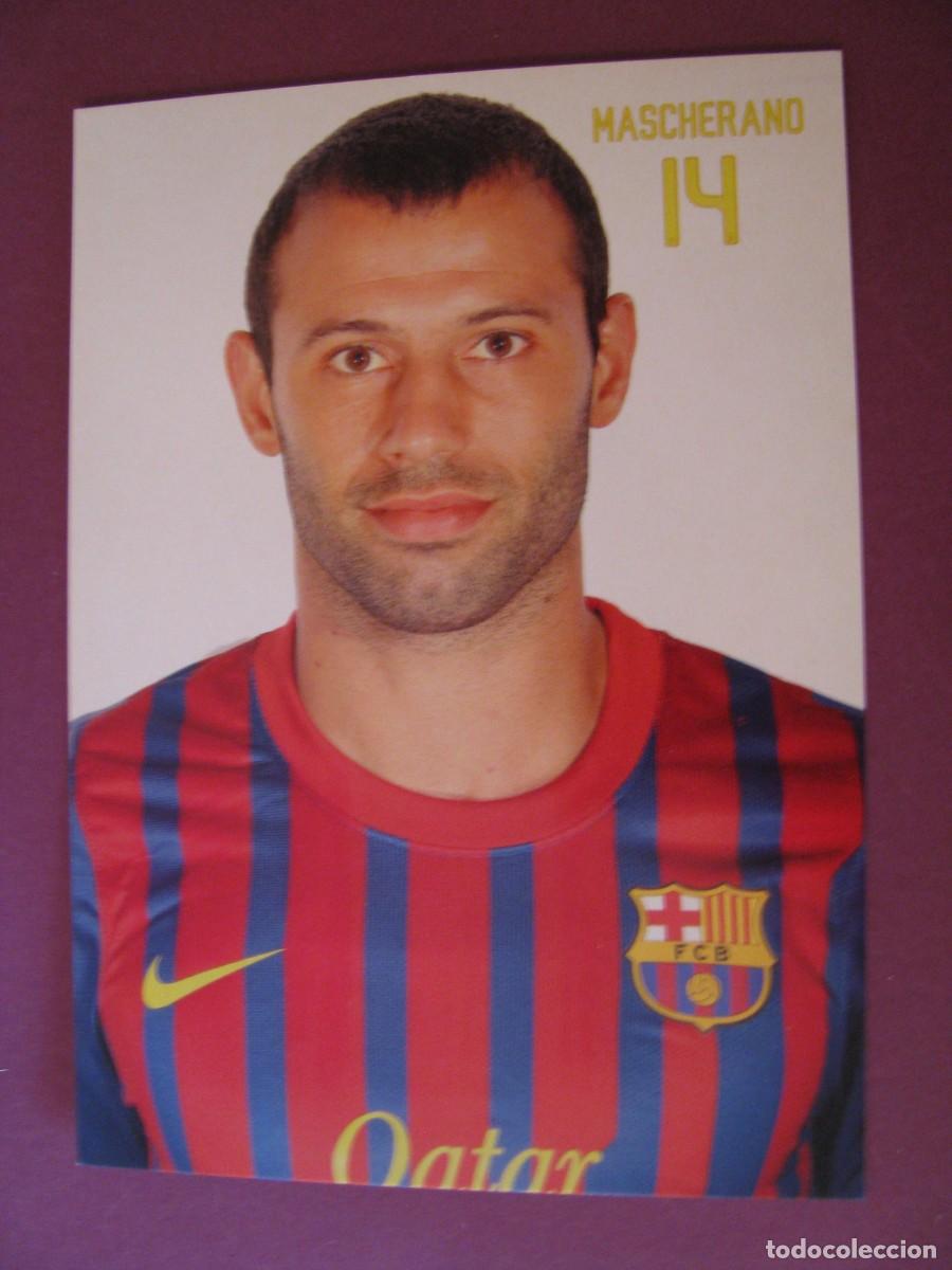 Coleccionismo deportivo: POSTAL DE F. C. BARCELONA. TEMPORADA 2011 - 2012. JUGADOR MASCHERANO