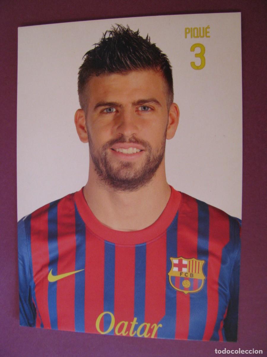 Coleccionismo deportivo: POSTAL DE F. C. BARCELONA. TEMPORADA 2011 - 2012. JUGADOR PIQU&Eacute;