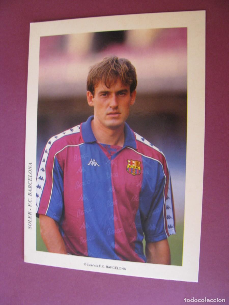 Coleccionismo deportivo: POSTAL DE F. C. BARCELONA. 1992. JUGADOR SOLER