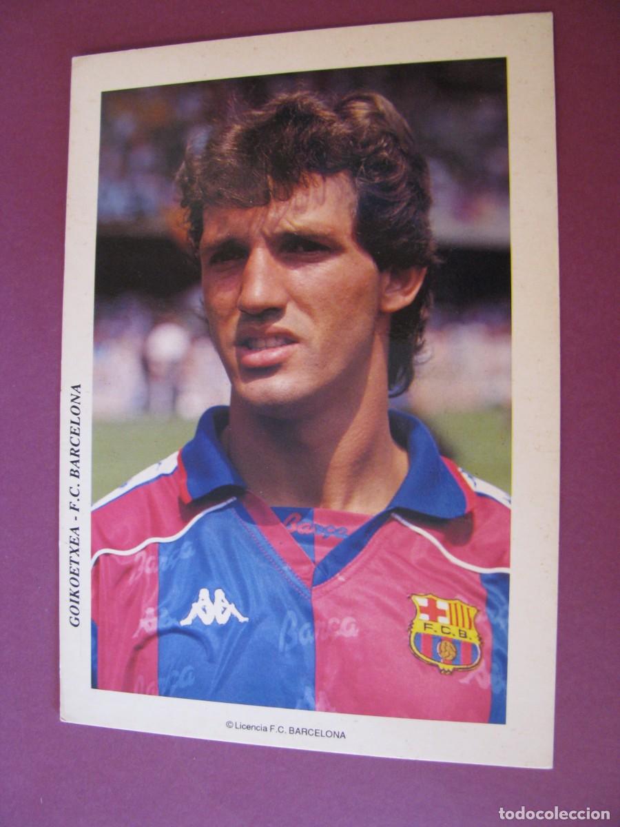 Coleccionismo deportivo: POSTAL DE F. C. BARCELONA. 1992. JUGADOR GOIKOETXEA