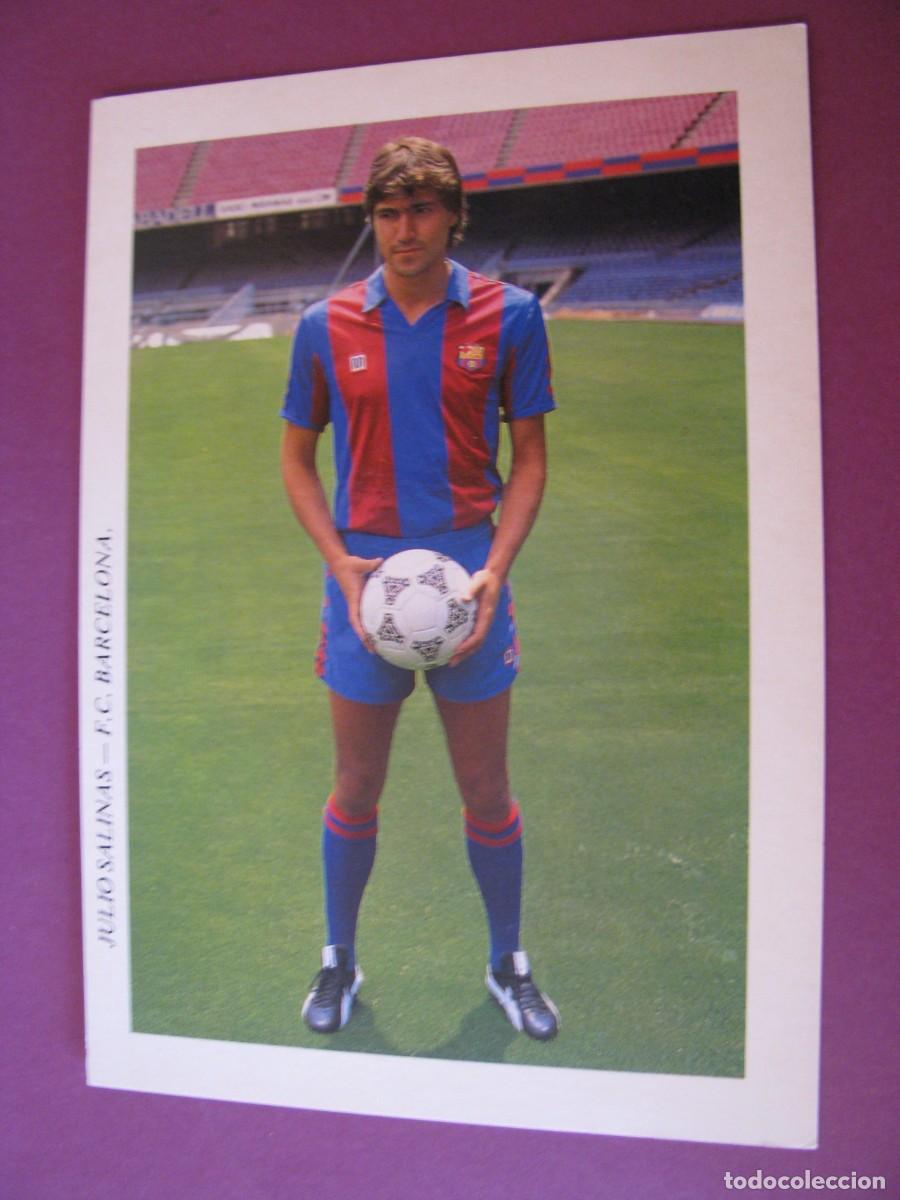 Coleccionismo deportivo: POSTAL DE F. C. BARCELONA. 1992. JUGADOR JULIO SALINAS