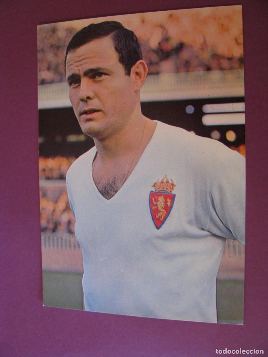Coleccionismo deportivo: POSTAL DE REAL ZARAGOZA. OSCAR COLOR, BERGAS. JUGADOR MARCELINO