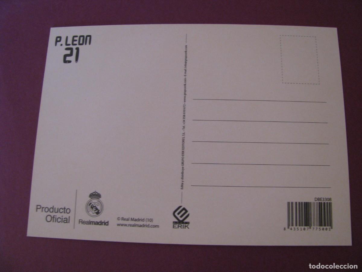 Coleccionismo deportivo: POSTAL DE REAL MADRID. 2010/11. P. LEON - Foto 2