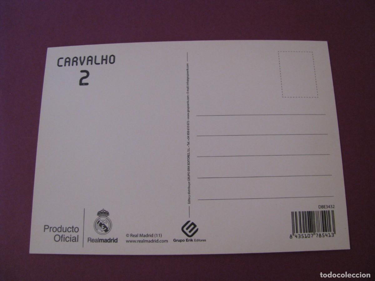 Coleccionismo deportivo: POSTAL DE REAL MADRID. 2011/12. CARVALHO - Foto 2