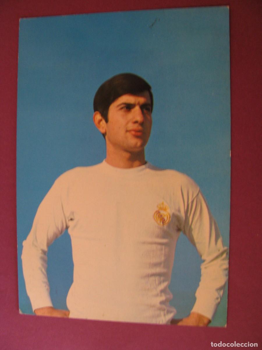 Coleccionismo deportivo: POSTAL DE REAL MADRID. BERGAS. M. PEREZ - Foto 1
