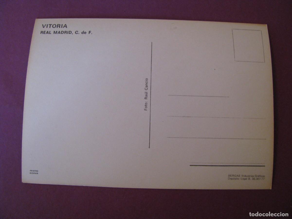 Coleccionismo deportivo: POSTAL DE REAL MADRID. BERGAS. VITORIA - Foto 2