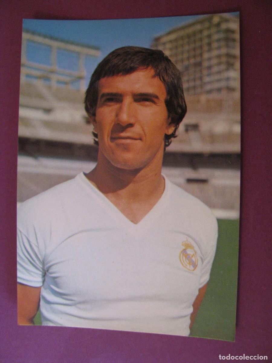 Coleccionismo deportivo: POSTAL DE REAL MADRID. BERGAS. JUANITO - Foto 1