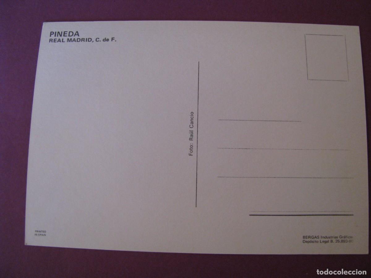 Coleccionismo deportivo: POSTAL DE REAL MADRID. BERGAS. PINEDA - Foto 2