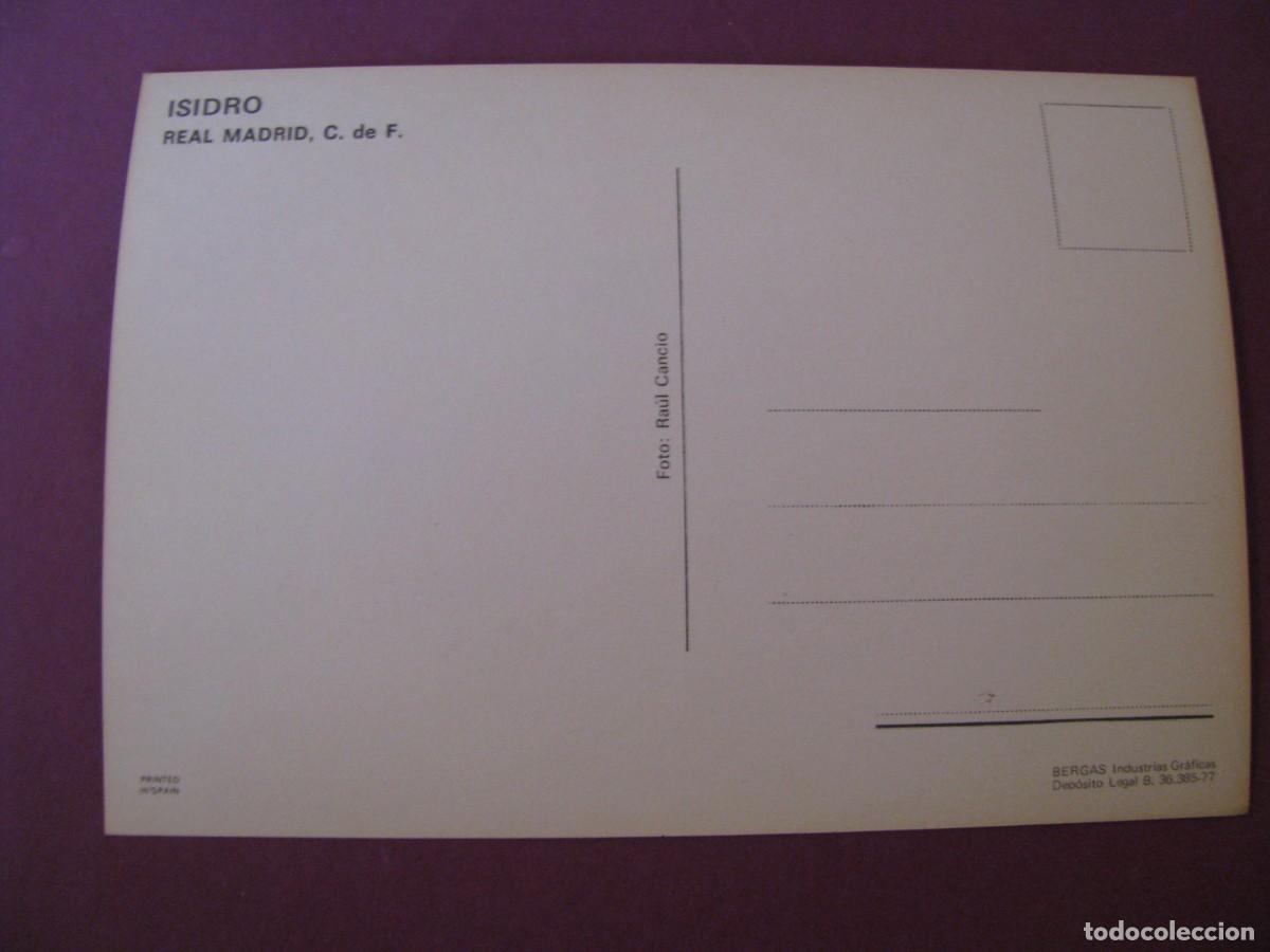 Coleccionismo deportivo: POSTAL DE REAL MADRID. BERGAS. ISIDRO - Foto 2