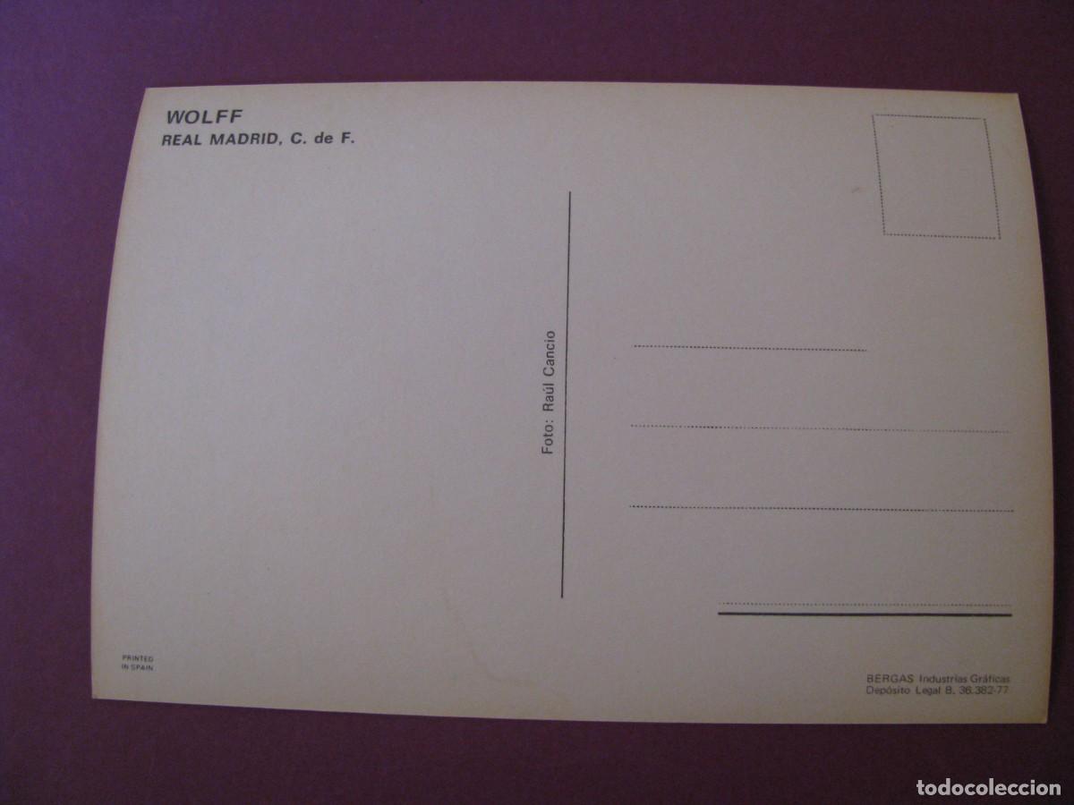 Coleccionismo deportivo: POSTAL DE REAL MADRID. BERGAS. WOLFF - Foto 2