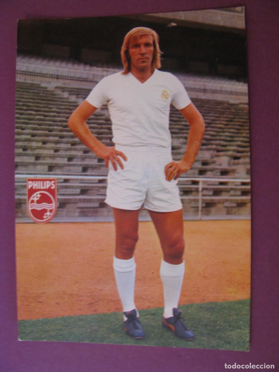 Coleccionismo deportivo: POSTAL DE REAL MADRID. BERGAS 1973. G&Uuml;NTER NETZER