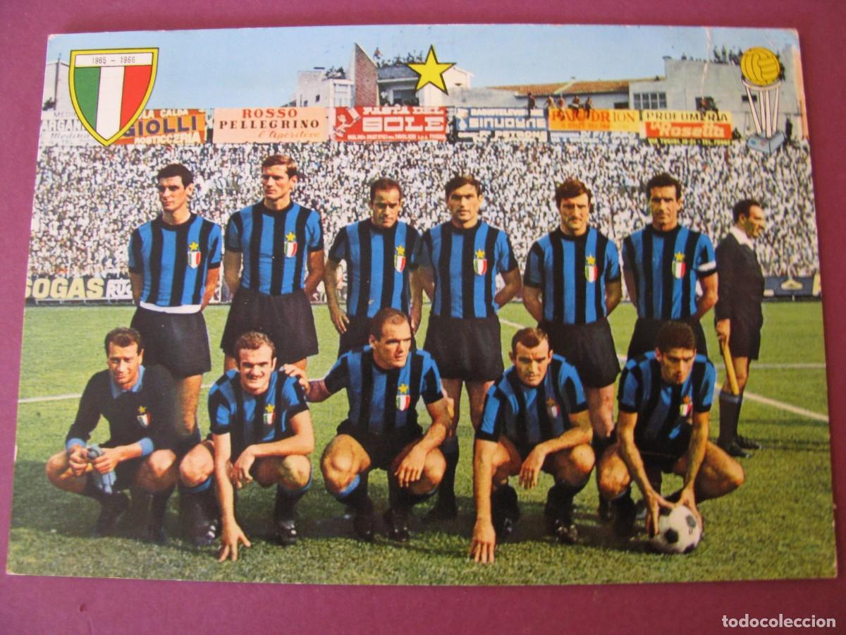 Coleccionismo deportivo: POSTAL DE EQUIPO DE FUTBOL F. C. INTERNAZIONALE. MILANO. 1965-66. CIRCULADA