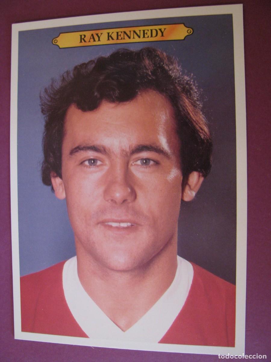 Coleccionismo deportivo: POSTAL DE FUTBOL. SERIE TOPPS SPOTLIGHTS. IMPRESO EN EE.UU. 1981 RAY KENNEDY DE LIVERPOOL 17,5X12,5