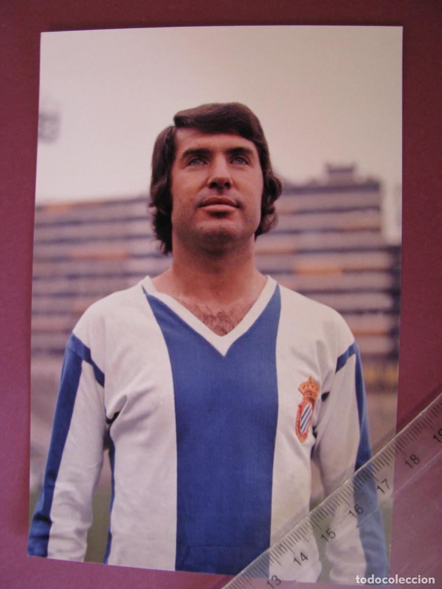 Coleccionismo deportivo: FOTO DEL JUGADOR DE FUTBOL. 15X10 CM. R.C.D. ESPA&Ntilde;OL, POLI