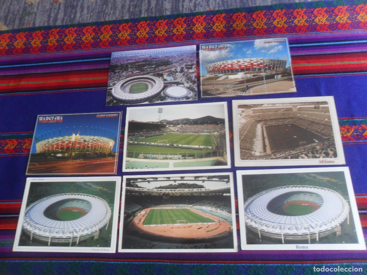 Coleccionismo deportivo: POSTAL ESTADIO OL&Iacute;MPICO DE ROMA ARTEMIO FRANCHI FORENCIA SAN SIRO MIL&Aacute;N NACIONAL VARSOVIA MARACAN&Aacute;.
