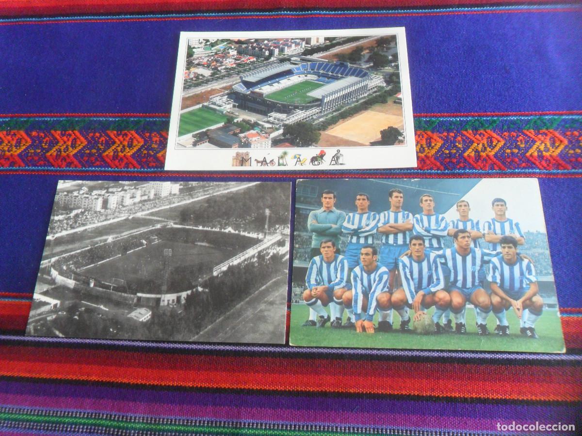 Coleccionismo deportivo: POSTAL SIN CIRCULAR CD M&Aacute;LAGA 1968 69 BERGAS 193 Y 2 DEL CAMPO DE F&Uacute;TBOL LA ROSALEDA.