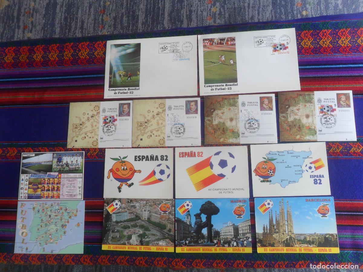 Coleccionismo deportivo: 6 POSTAL SIN CIRCULAR MUNDIAL ESPA&Ntilde;A 82 NARANJITO 6 PRIMER D&Iacute;A CIRCULACI&Oacute;N. REGALO HOBBY & AFICI&Oacute;N
