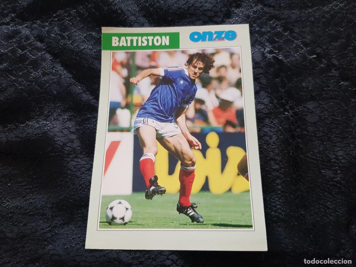 Coleccionismo deportivo: POSTAL Battiston - Francia (FICHA ONZE MONDIAL)