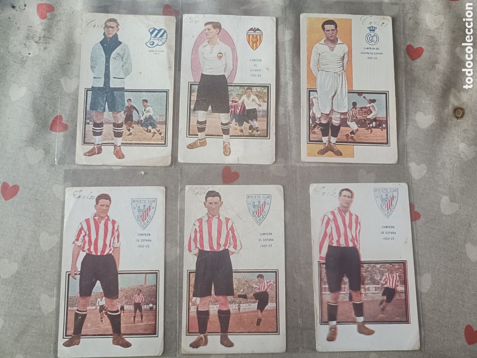 Coleccionismo deportivo: Jugadores de Futbol Chocolates Amatller Tarjetas Postales