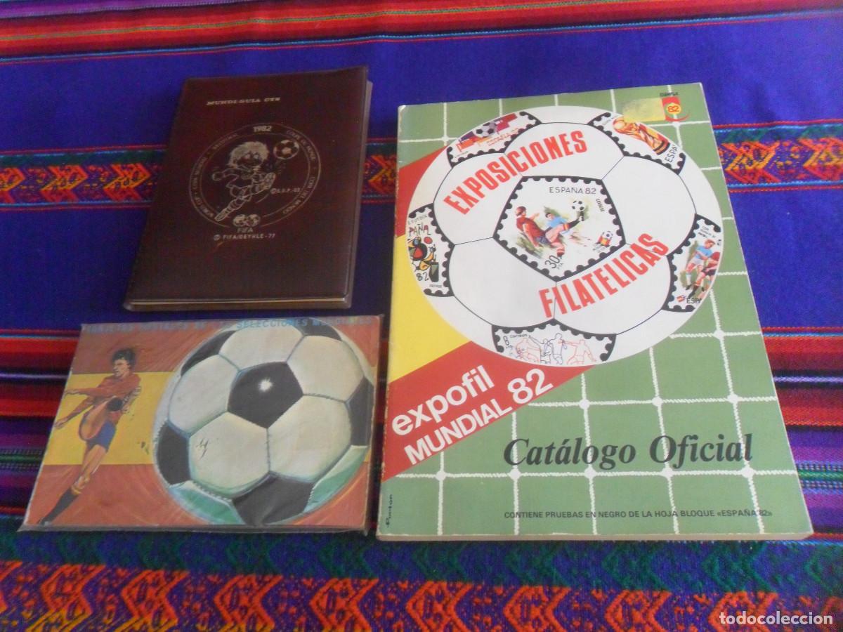 Coleccionismo deportivo: 11 TARJETAS POSTALES DE LAS SELECCIONES MUNDIALES CAT&Aacute;LOGO EXPOFIL MUNDIAL ESPA&Ntilde;A 82 MUNDI-GU&Iacute;A CYS