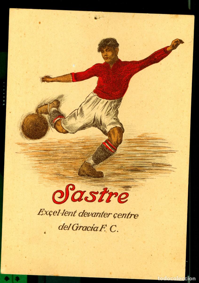 Coleccionismo deportivo: BARCELONA - GRACIA F. C. - SASTRE - DEVANTER CENTRE - 1923