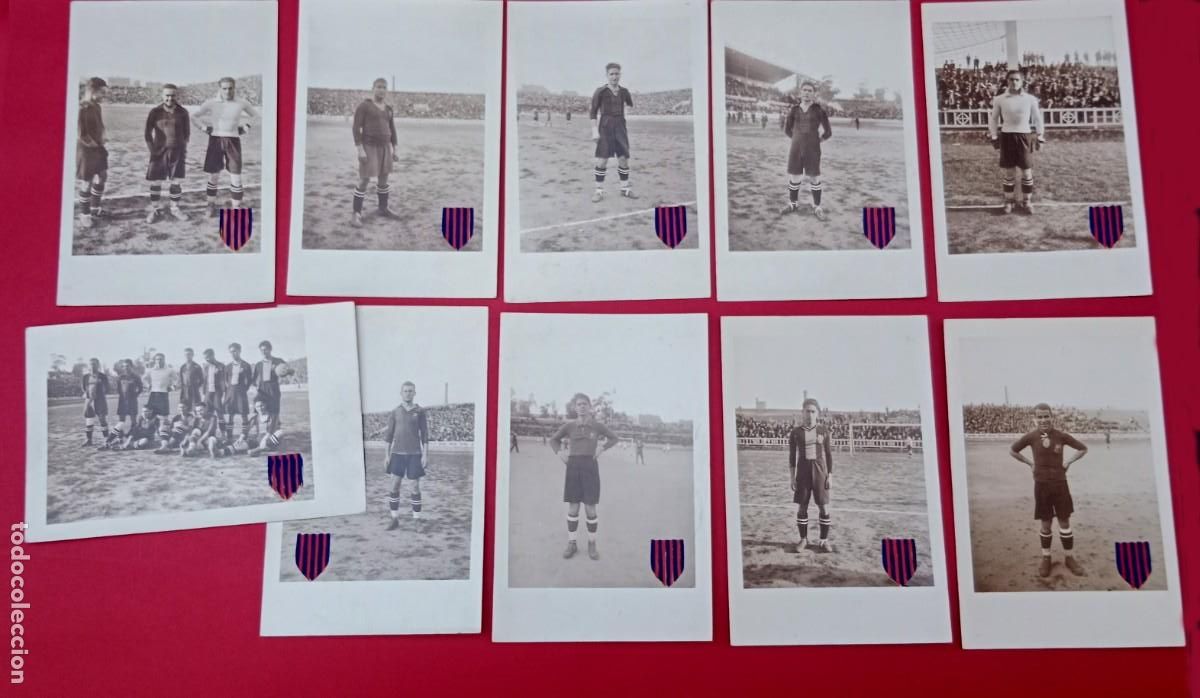 Coleccionismo deportivo: F.C. BARCELONA - 10 POSTALES FOTOGR&Aacute;FICAS - 1920'S