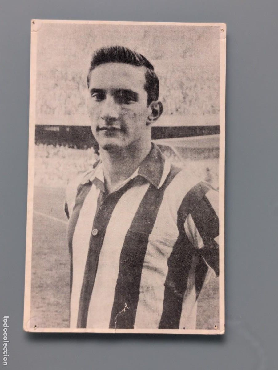 Coleccionismo deportivo: MUY RARA FOTOGRAFIA POSTAL FUTBOL KOLDO AGUIRRE ATHLETIC CLUB A&Ntilde;OS 60 BILBAO VIZCAYA PERFECTA CONS