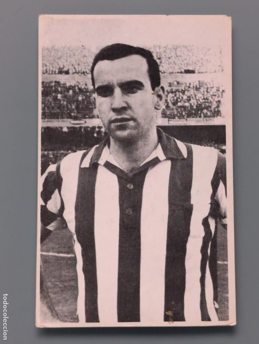 Coleccionismo deportivo: MUY RARA FOTOGRAFIA POSTAL FUTBOL KOLDO AGUIRRE ATHLETIC CLUB A&Ntilde;OS 60 BILBAO VIZCAYA PERFECTA CONS