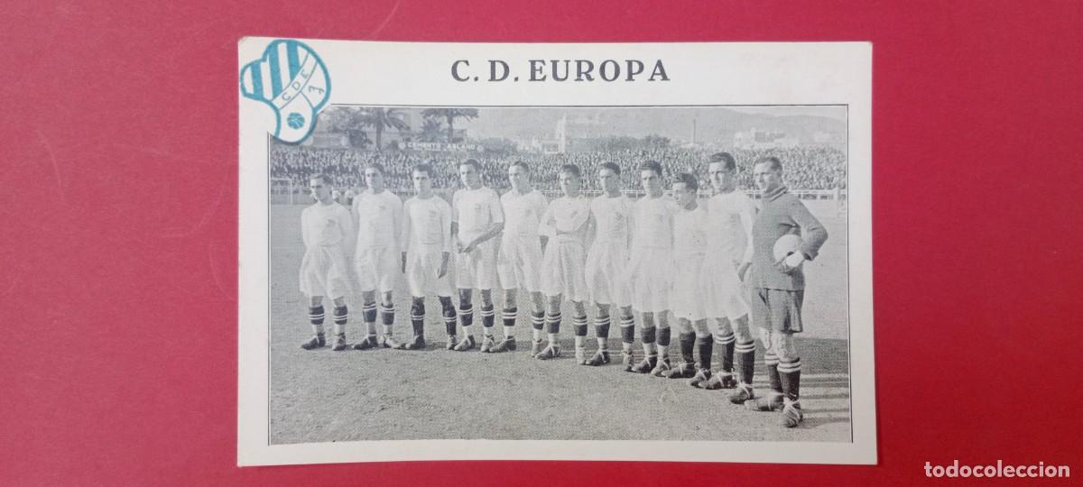 Coleccionismo deportivo: C. D. EUROPA - BARCELONA - 1920'S