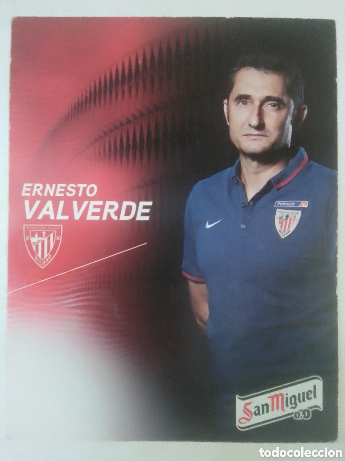 Coleccionismo deportivo: Postal Ernesto Valverde &bull; Athletic Club.