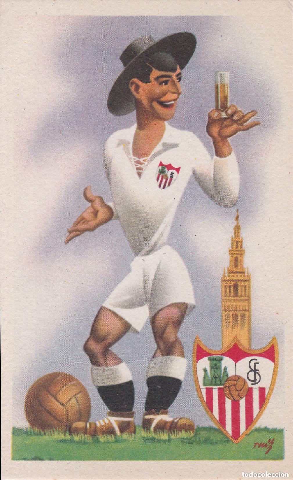 Coleccionismo deportivo: POSTAL CLUB DE FUTBOL SEVILLA - SERIE A EQUIPOS DE FUTBOL - ED.JUFRA - S/C