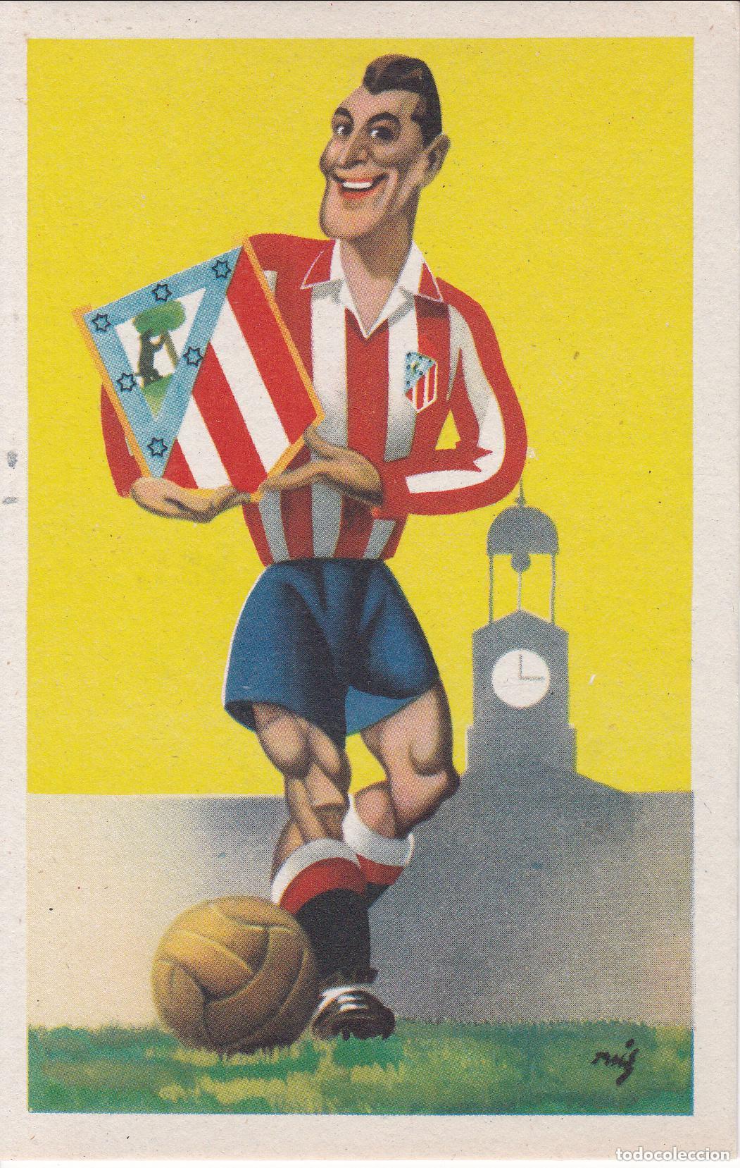 Coleccionismo deportivo: POSTAL ATLETICO DE MADRID - SERIE A EQUIPOS DE FUTBOL - ED.JUFRA - S/C