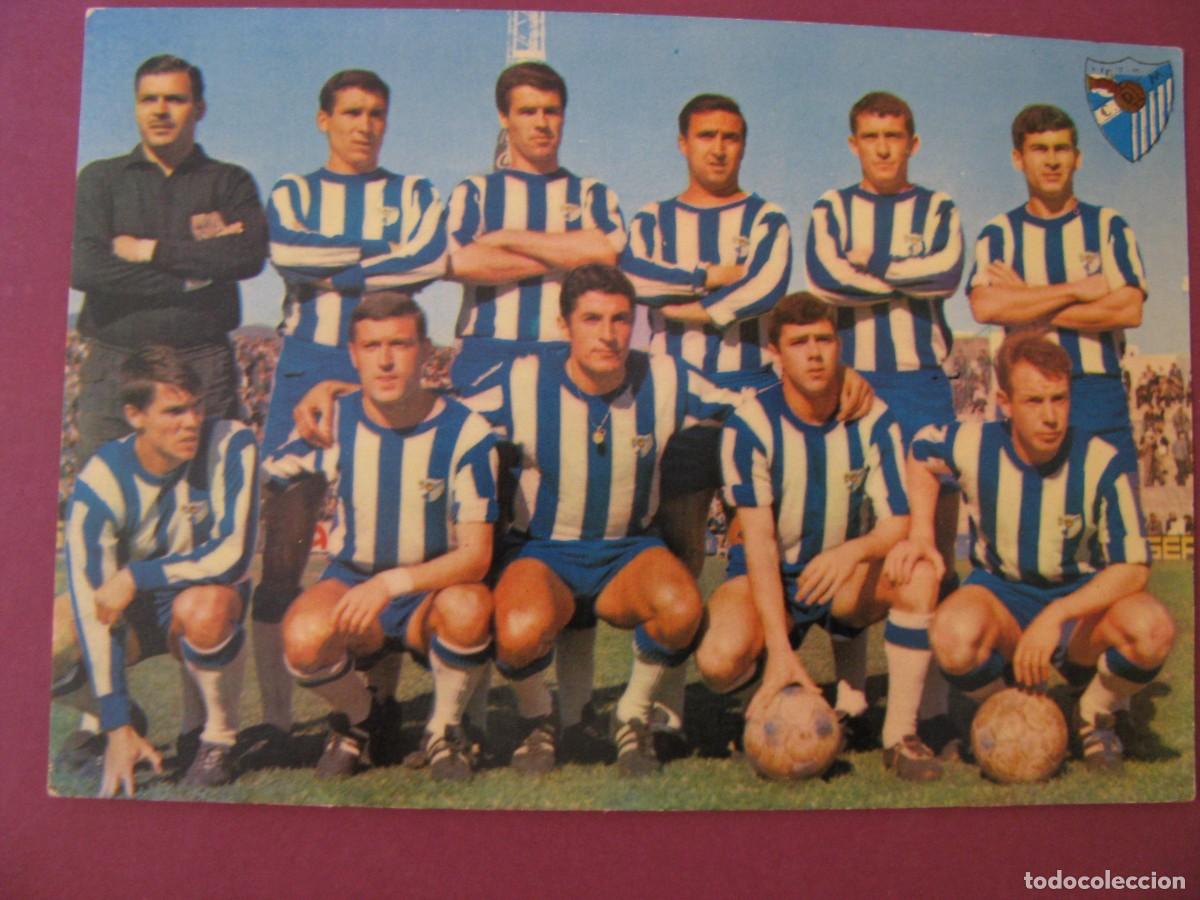 Coleccionismo deportivo: POSTAL DEL EQUIPO C. D. MALAGA. OSCAR COLOR, BERGAS 1967.