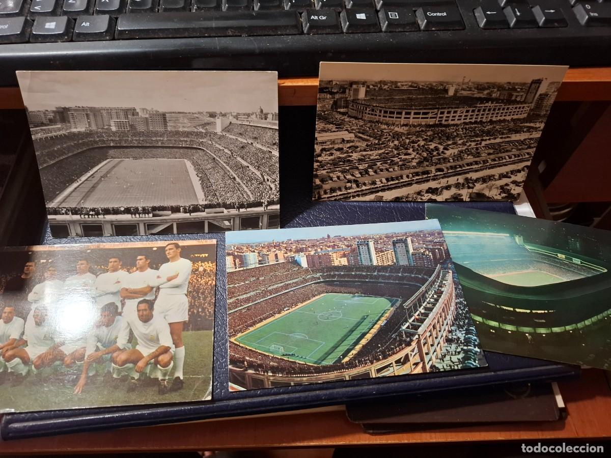 Coleccionismo deportivo: Postales Real Madrid. Santiago Bernabeu y equipo 1967