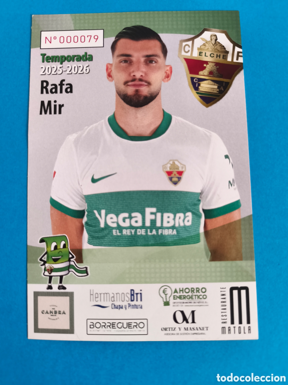 Coleccionismo deportivo: RAFA MIR Vicente (Cartagena) - ELCHE C.F. Temporada 2025-26 Postal Publicitaria 10x15