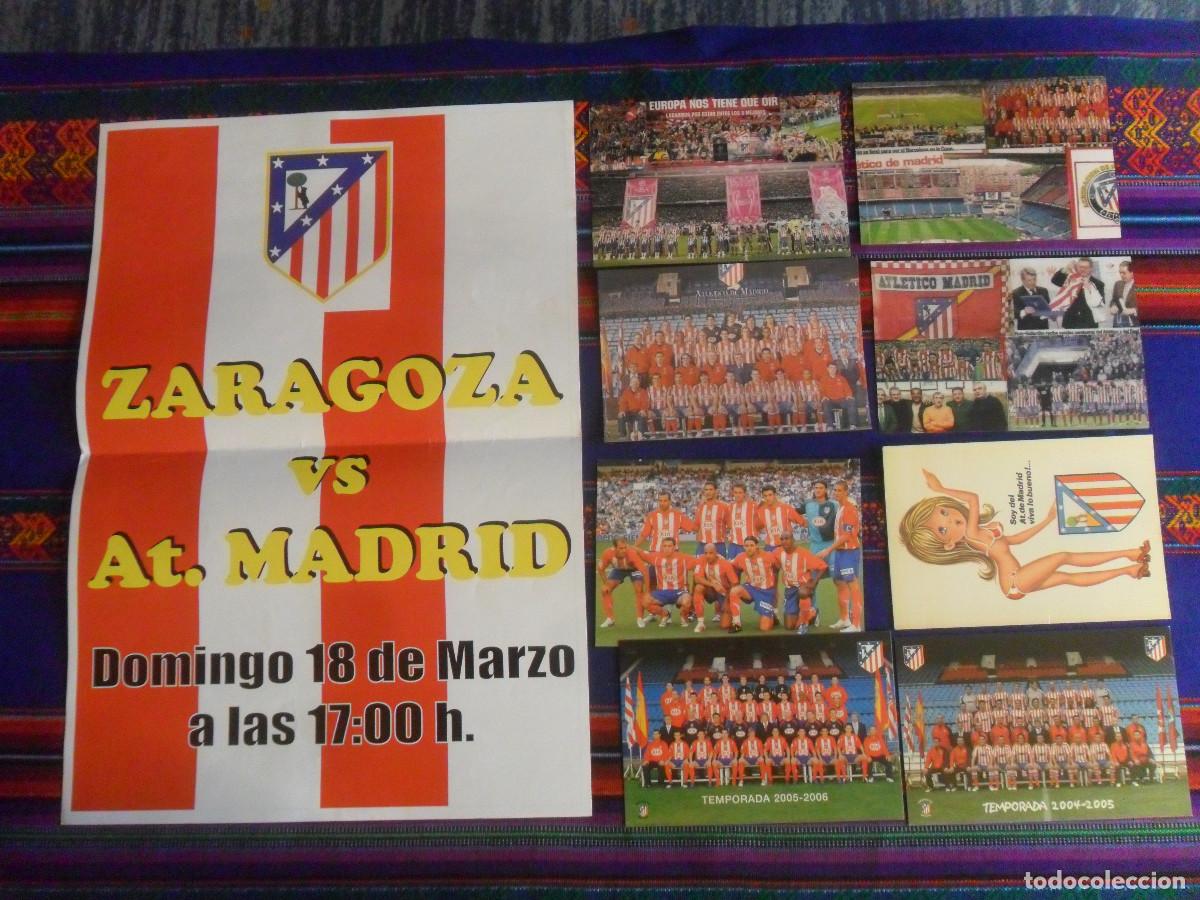 Sammelleidenschaft Sport: ATL&Eacute;TICO DE MADRID POSTAL CHICA SEXY PLANTILLA 2004 05, 05 06 TARJETA 06 07, 4 FOTO 08 09 Y P&Oacute;STER