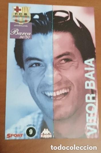 Coleccionismo deportivo: LAMINA FICHA VITOR BAIA BAR&Ccedil;A 96-97